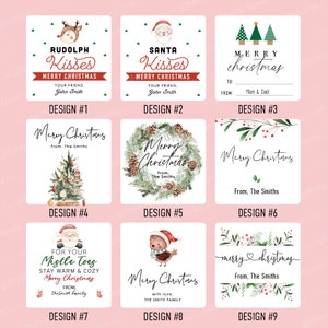 Kerstcadeaulabels, Warme winterwensenstickers, Vrolijke kerststickers, Kerstcadeaukaartjes, Kerstcadeaukaartjes, Aangepaste kerststickers