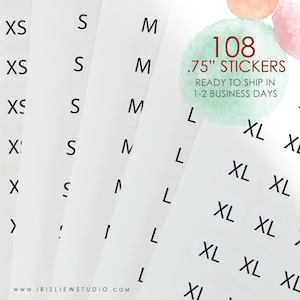 Size Stickers, Size Labels,clothing Size Stickers,small Stickers ...