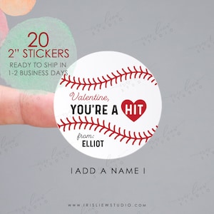 You're A Hit Stickers,Lollipop label,Personalized Valentine's Day Stickers,Kids Valentines For School,Classroom Valentines,School Valentines