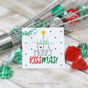 I Whisk You A Merry Kissmas Printable Tags, Christmas Printable Tags,DIY Christmas Tags,I Whisk You A Merry Christmas,Digital Gift Tags