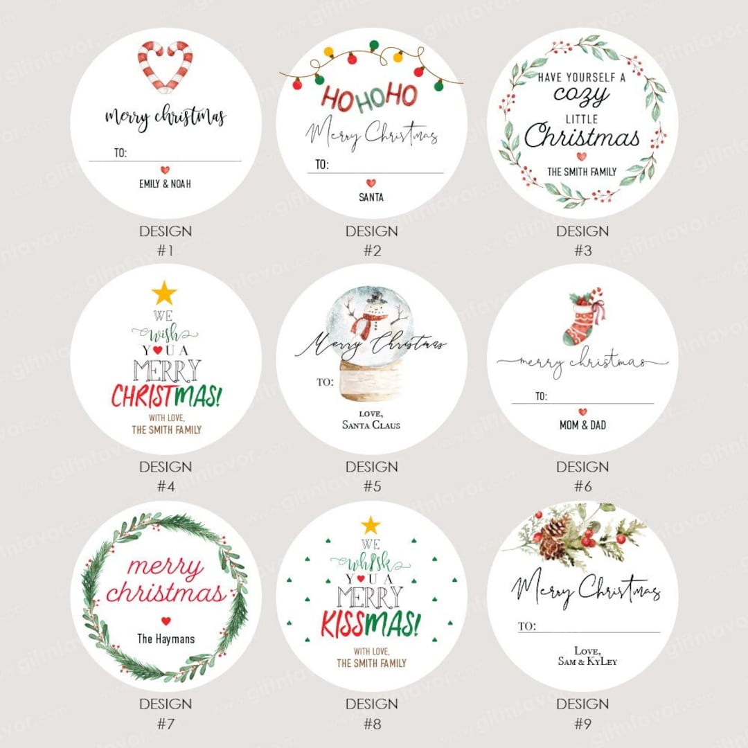 Christmas Gift Labels,personalized Christmas Gift Stickers,merry
