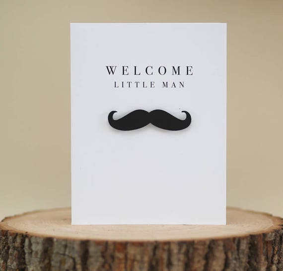 Bienvenue Petite Carte Homme Carte De Shower De Bebe Carte Etsy