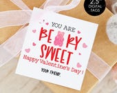 You are Beary Sweet Tags,Kids Valentines for school,Classroom Valentines,School Valentines,Gummy Bear Valentine Tags,Valentine Printable