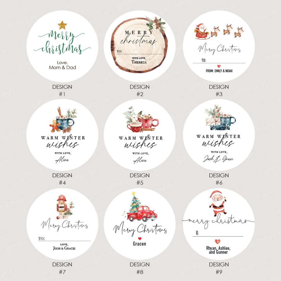 Christmas Gift Stickers,personalized Christmas Gift Stickers,merry