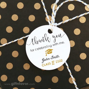 Thank You For Celebrating with Me Tags,Class of 2025 Tags,Graduation Favor Tags,Graduation Gift Tags,Graduation Party Favor Tags