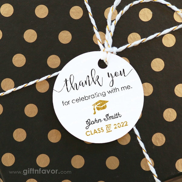 Thank You For Celebrating with Me Tags,Class of 2023 Tags,Graduation Favor Tags,Graduation Gift Tags,Graduation Party Favor Tags