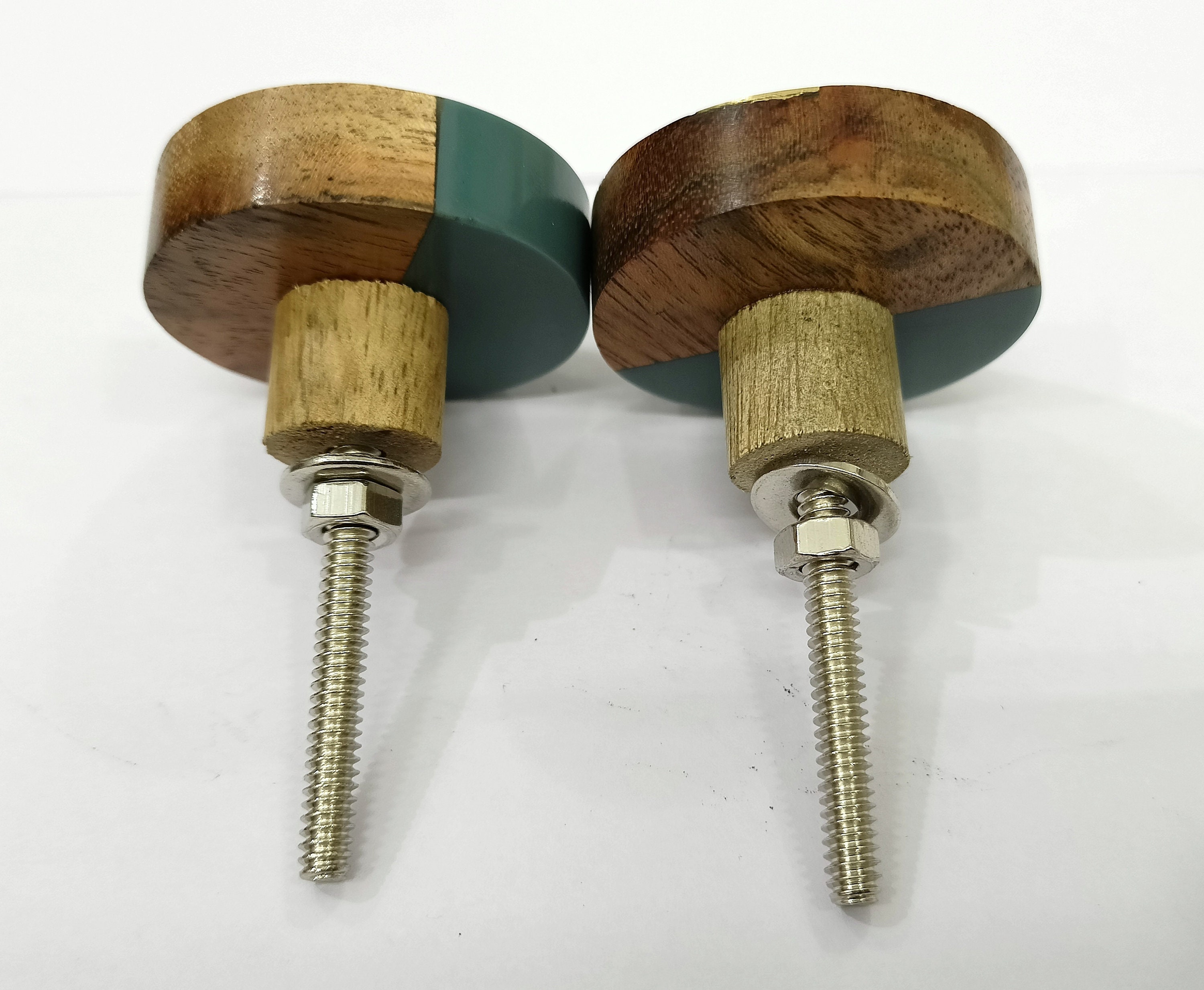 Lot 10 Graue Holz Messing Knäufe Schrankknöpfe Schrankknöpfe | Etsy