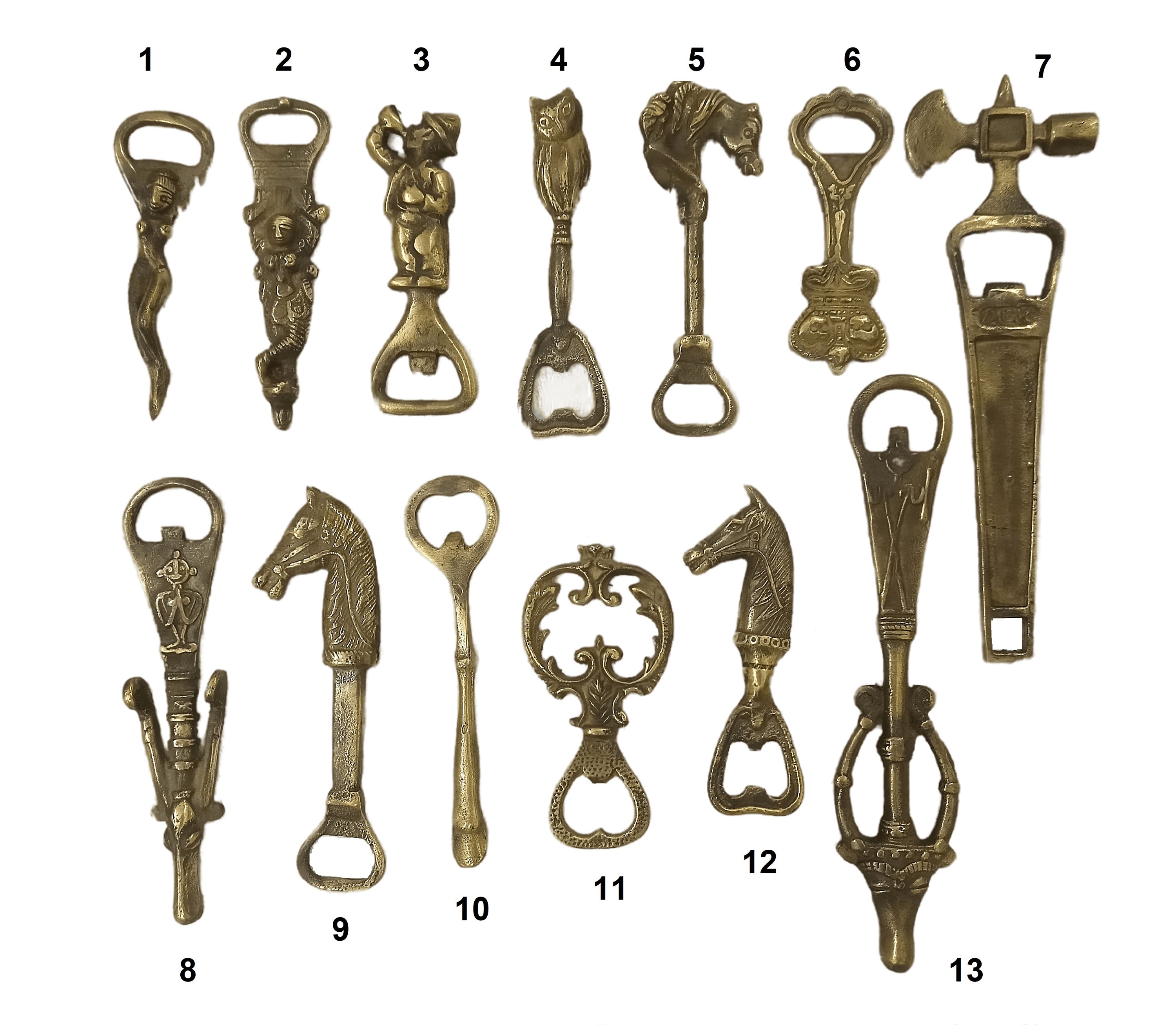 Brass Bottle Opener Vintage Barware Brass Bottle Opener Bar Decor