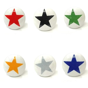 Grauer Stern Möbelknauf: Handgemachte Weiße und Graue Möbelknäufe