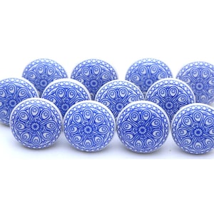 Blue & White Ceramic Knobs Ceramic Door Knobs Kitchen Cabinet Drawer Pulls