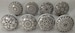 Grey & White Ceramic Knobs Kitchen Cabinet Drawer Knobs Hardware Knobs Handmade Knobs Cabinet Knobs Ceramic Door Knobs 