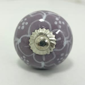 Handbemalte Lila Keramik Knäufe, Küchenschrank Hardware Bild 13