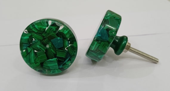 Grüne Farbe Resin Knäufe Schrankknöpfe Schrankknöpfe Küche | Etsy