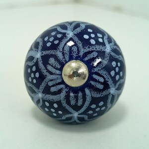 Handbemalte Lila Keramik Knäufe, Küchenschrank Hardware Bild 18