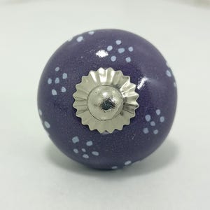 Handbemalte Lila Keramik Knäufe, Küchenschrank Hardware Bild 10