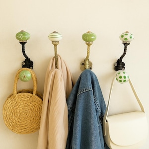 Pomos de cerámica pintados a mano, tiradores para cajones de gabinete con calabaza en relieve