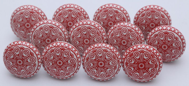 Grey And White Ceramic Knobs Ceramic Door Knobs Kitchen Cabinet Knobs Drawer Knobs Cupboard Knobs Drawer Knobs Cabinet knobs Red