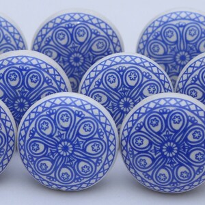 Grey And White Ceramic Knobs Ceramic Door Knobs Kitchen Cabinet Knobs Drawer Knobs Cupboard Knobs Drawer Knobs Cabinet knobs Blue