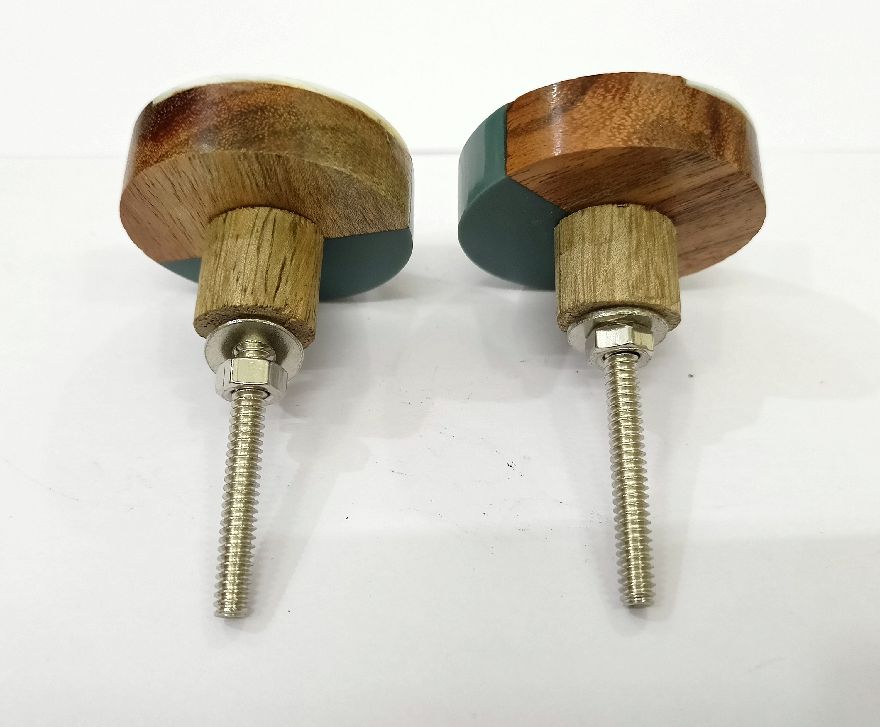 Lot von 10 grauen Holz Farbknaufs Schrankknöpfe Schrankknöpfe | Etsy