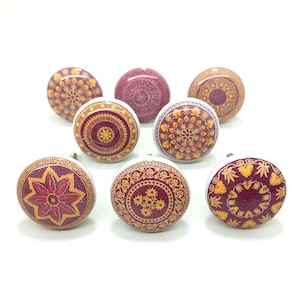 Flat Ceramic Knobs Handmade Ceramic Door Knobs Kitchen Cabinet Knobs Drawer Knobs Cupboard Knobs Hardware Knobs