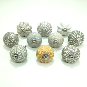 手描きのセラミックノブ、装飾キャビネット金具 画像 2