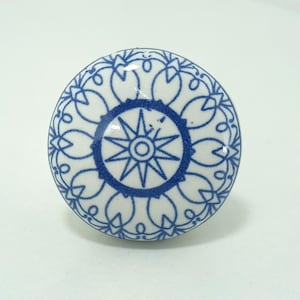 Boho Ceramic Drawer Knob – Vintage Furniture Hardware image 17