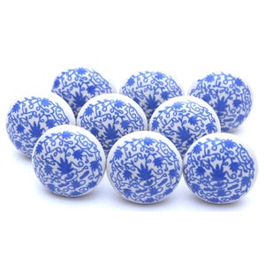 Blue And White Ceramic Knobs Ceramic Door Knobs Kitchen Cabinet Knobs Drawer Knobs Hardware Knobs Drawer Pulls Decorative Knobs