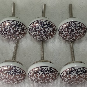 Stilvolle flache Keramik Knäufe Handgemachte Keramik Türknöpfe | Etsy