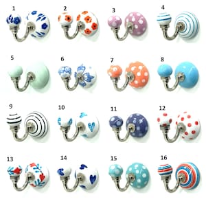 Blau Mischfarbe Keramik Knäufe, handgemachte Möbelbeschläge