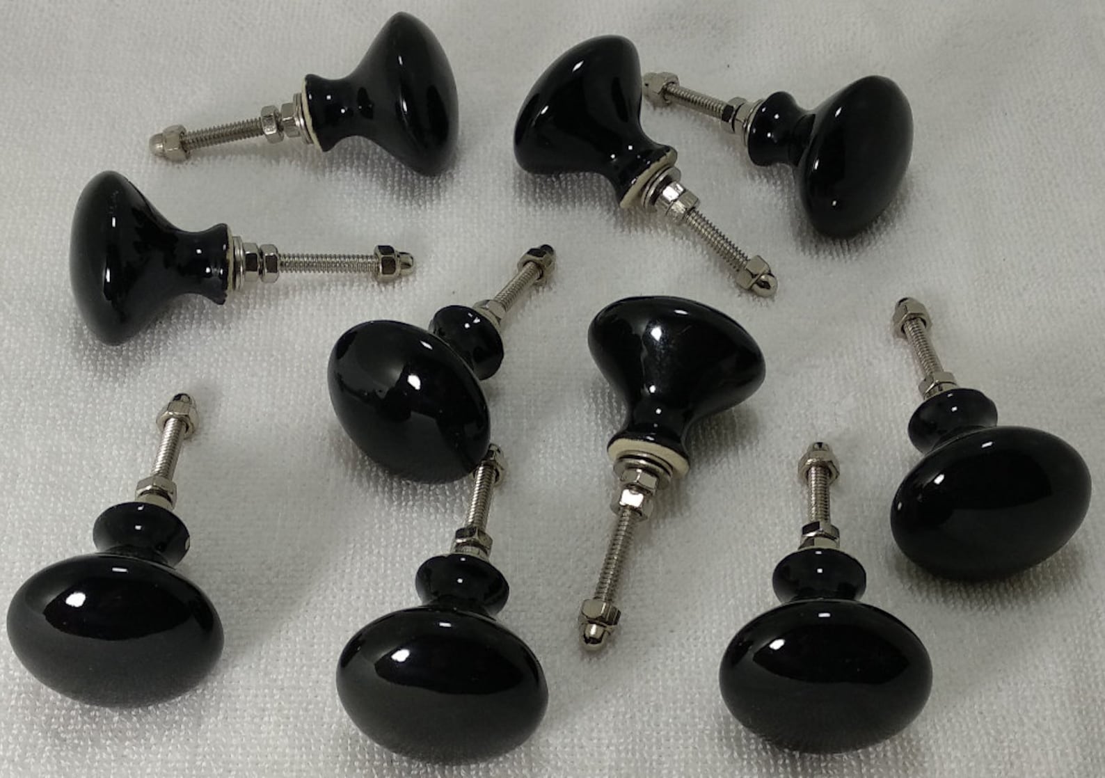 Black Color Vintage Ceramic Knobs Kitchen Cabinet Knobs Drawer - Etsy