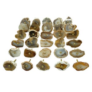 Agate Knobs: Handmade Stone Cabinet Drawer Pulls image 2
