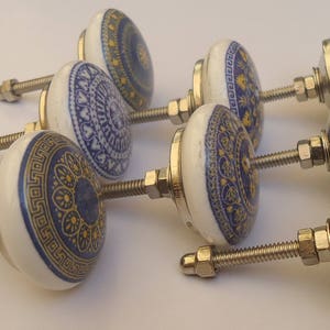 Multi Varient Design Ceramic Knobs Kitchen Cabinet Drawer Knobs Hardware Knobs Handmade Knobs Cabinet Knobs Ceramic Door Knobs image 5