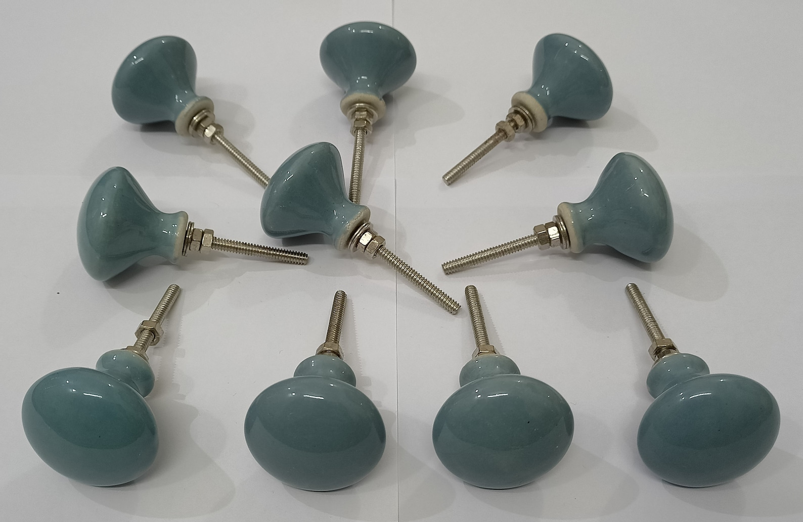 Grey Color Vintage Ceramic Knobs Kitchen Cabinet Knobs Drawer - Etsy