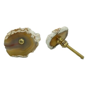 Agate Knobs: Handmade Stone Cabinet Drawer Pulls image 6