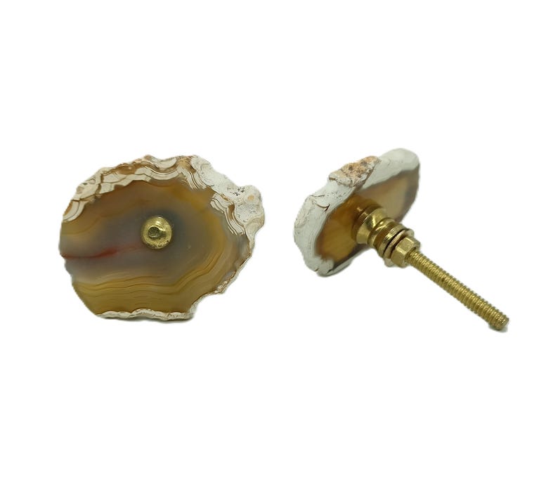 Agate Knobs: Handmade Stone Cabinet Drawer Pulls image 6