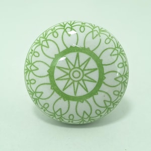 Boho Ceramic Drawer Knob – Vintage Furniture Hardware image 13