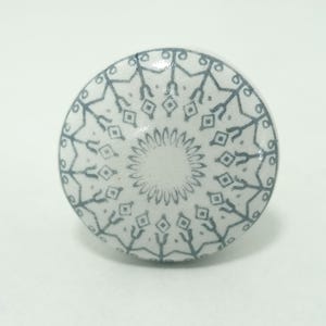 Boho Ceramic Drawer Knob – Vintage Furniture Hardware image 18