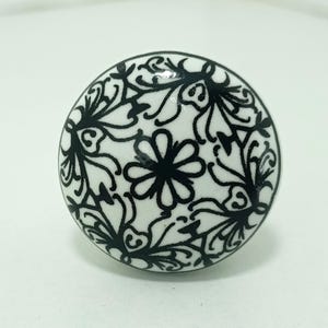Boho Ceramic Drawer Knob – Vintage Furniture Hardware image 8