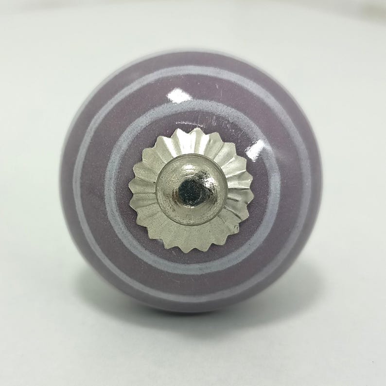 Handbemalte Lila Keramik Knäufe, Küchenschrank Hardware Bild 12