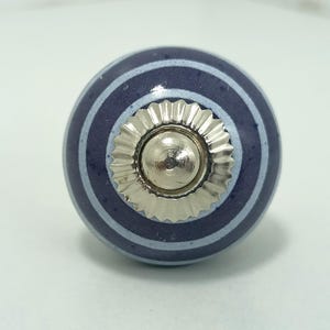 Handbemalte Lila Keramik Knäufe, Küchenschrank Hardware Bild 19