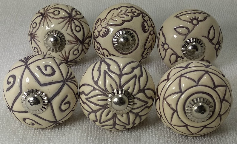 Cream Color Vintage Look Ceramic Knobs Vintage Ceramic Door Knob Cream Color Vintage Look Ceramic Knobs Vintage Ceramic Door Knob