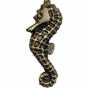 Aldabas de latón vintage con forma de animales, decoración de pared con ciervos, caballitos de mar, escarabajos, abejas y libélulas, herrajes rústicos de metal para puertas de entrada. imagen 12