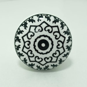 Boho Ceramic Drawer Knob – Vintage Furniture Hardware image 9