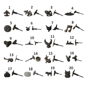 Decorative Metal Cabinet Knobs, Dresser Drawer Hardware (1-2 Inches)