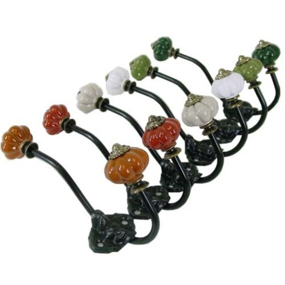 Assorted Plain Ceramic Hooks Handpainted Hooks Bathroom Hooks Etsy