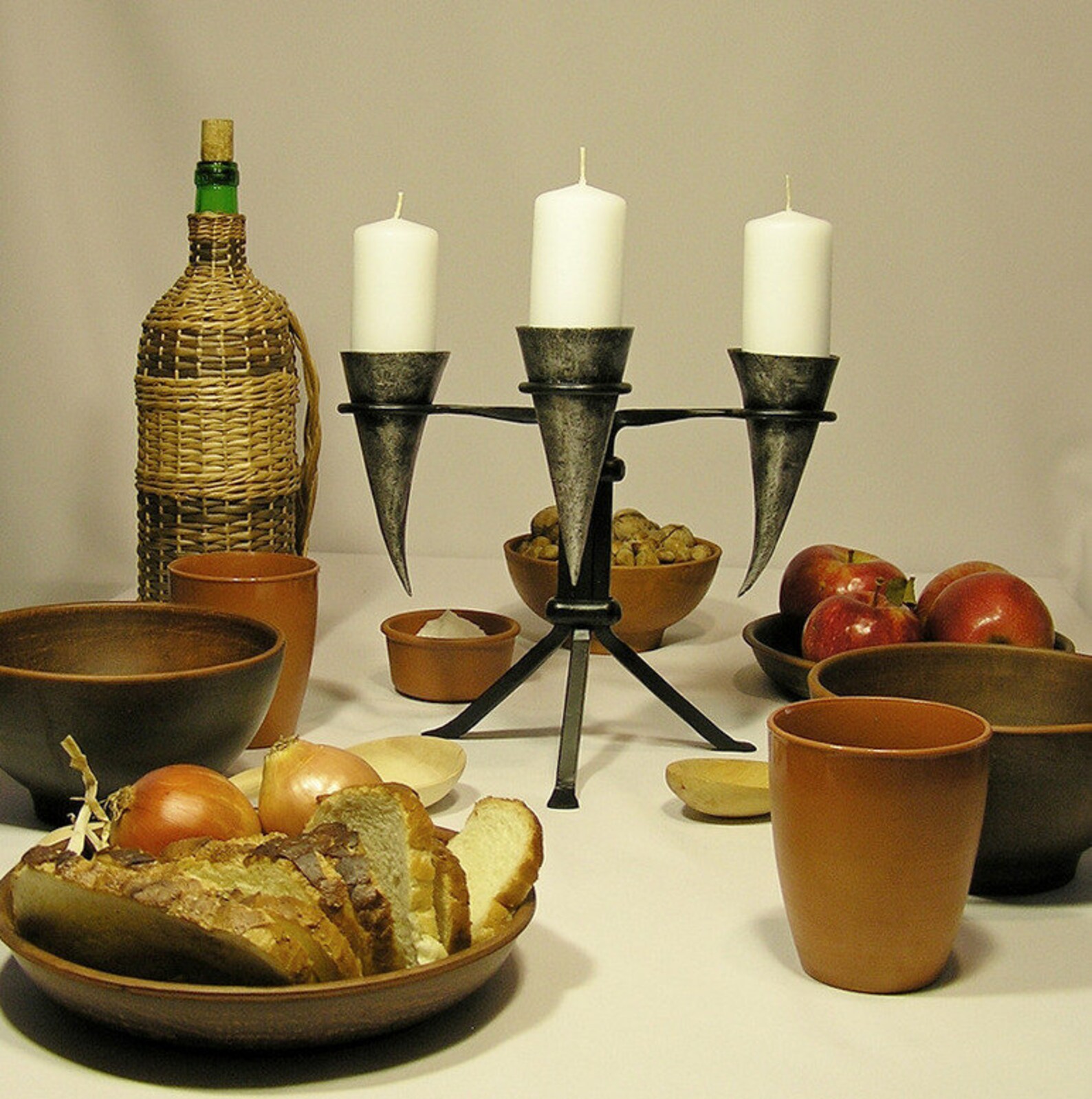 Skyrim candle holder Medieval candelabra LARP candle holder Etsy