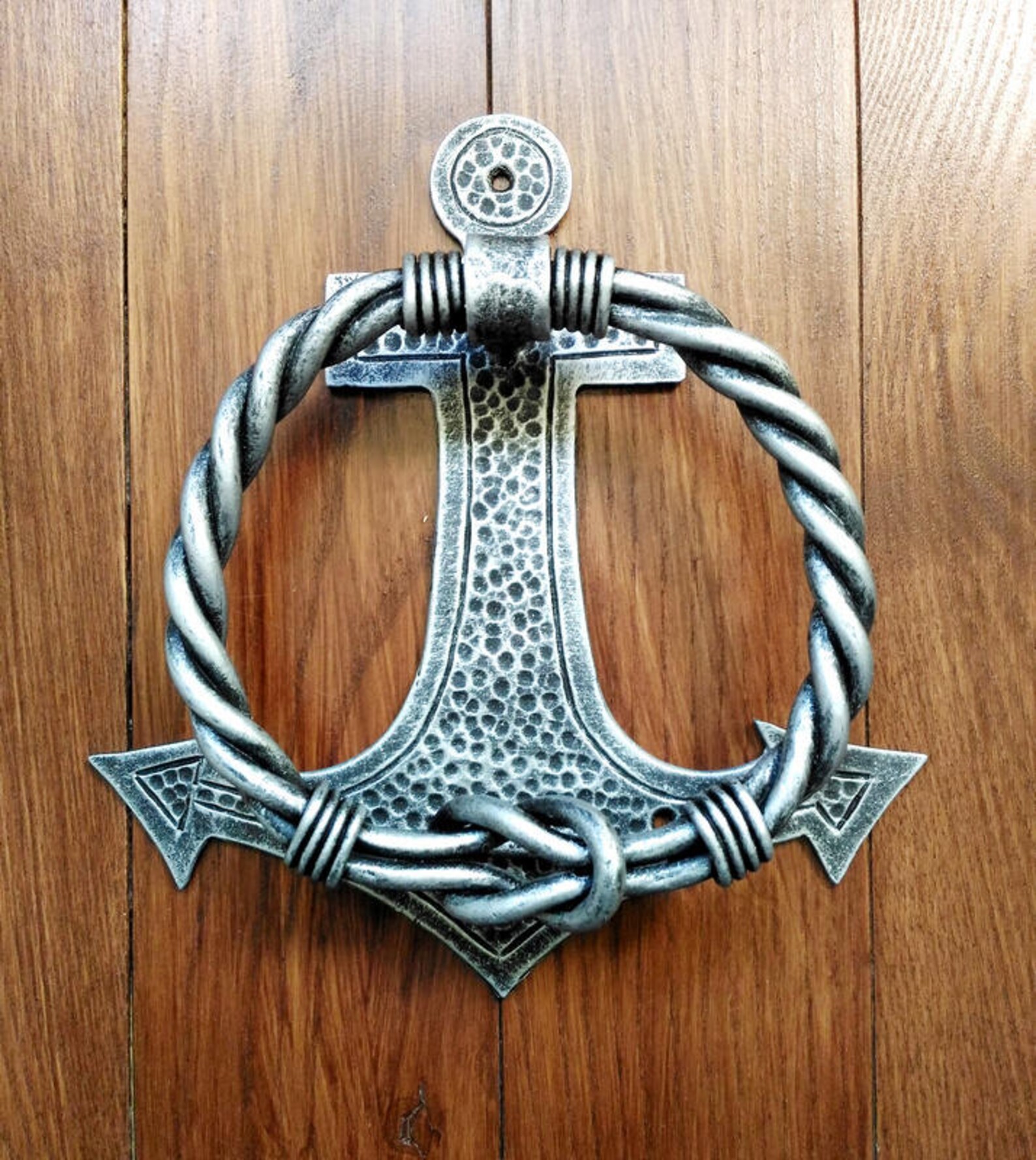 Anchor door knocker Gift housewarming Nautical knockers Iron Etsy