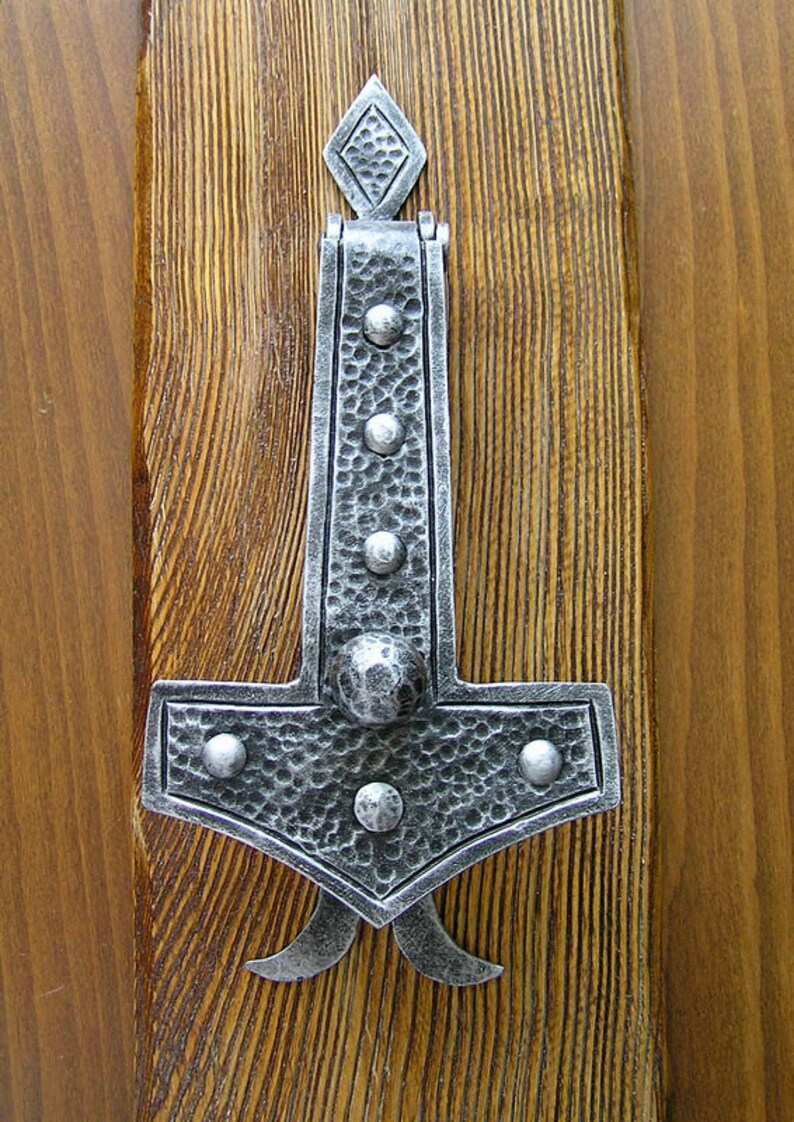 Door knocker Thor's hammer Gift housewarming Door Etsy
