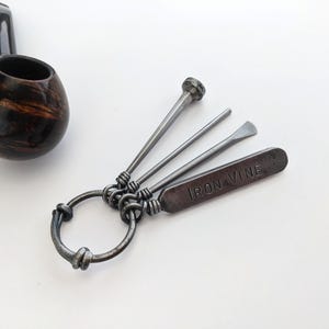 Herramientas personalizadas para manipular y limpiar pipas de fumar con su nombre, fecha u otra inscripción Herramienta para pipas forjadas Herramientas para limpiar pipas