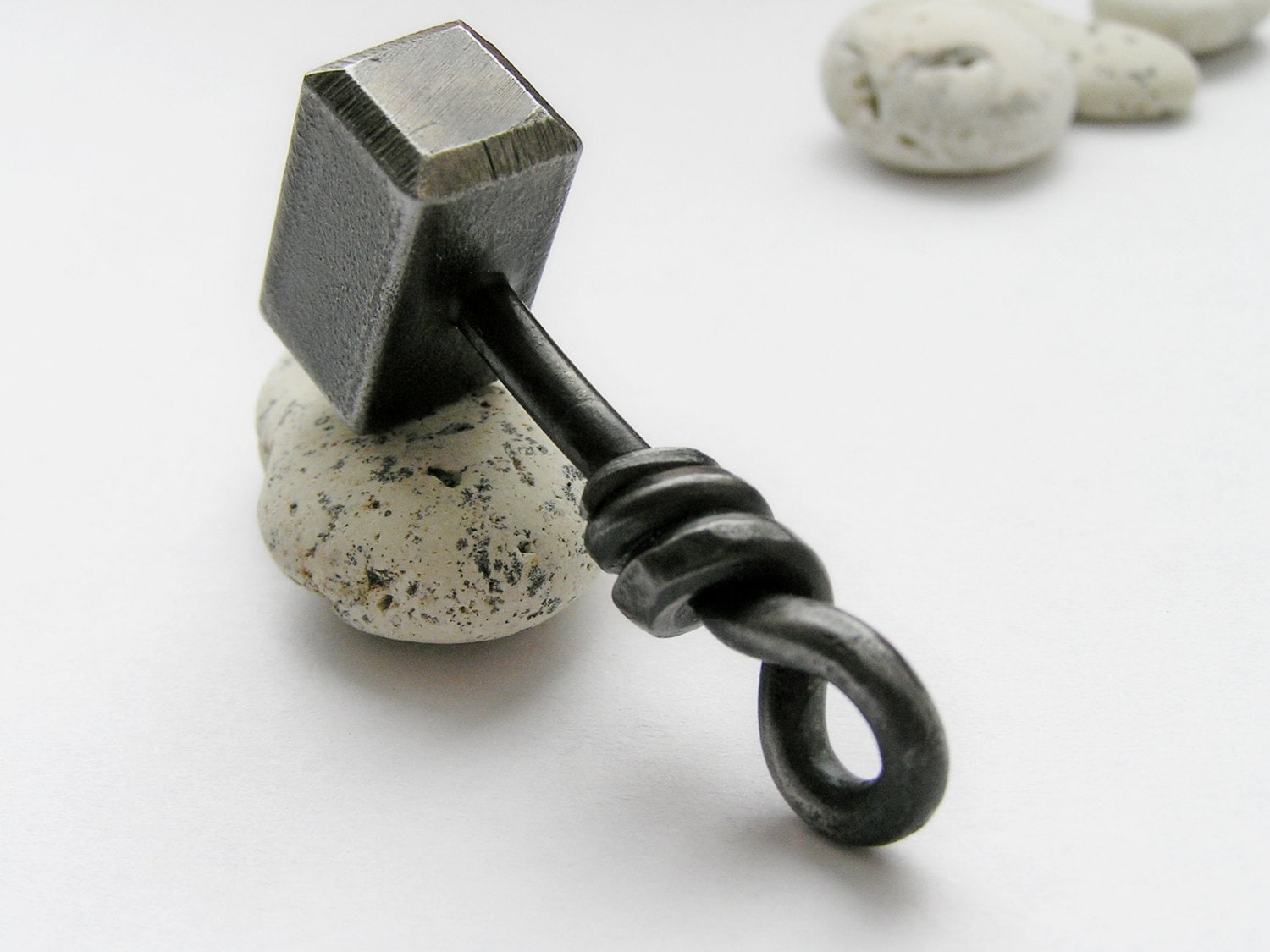Thor's Hammer Hand Iron Pendant Thor Comic Jewelry Etsy